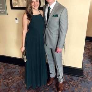 Lulus halter gown (with bra cups!!!!)